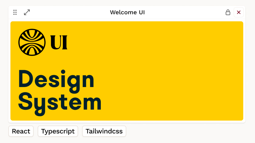 Welcome UI cover